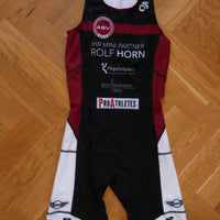 Apex Women Tri Suit (red-white/ back zipper)