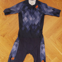 Perf. Aero Men Tri Suit (purple/ front zipper)