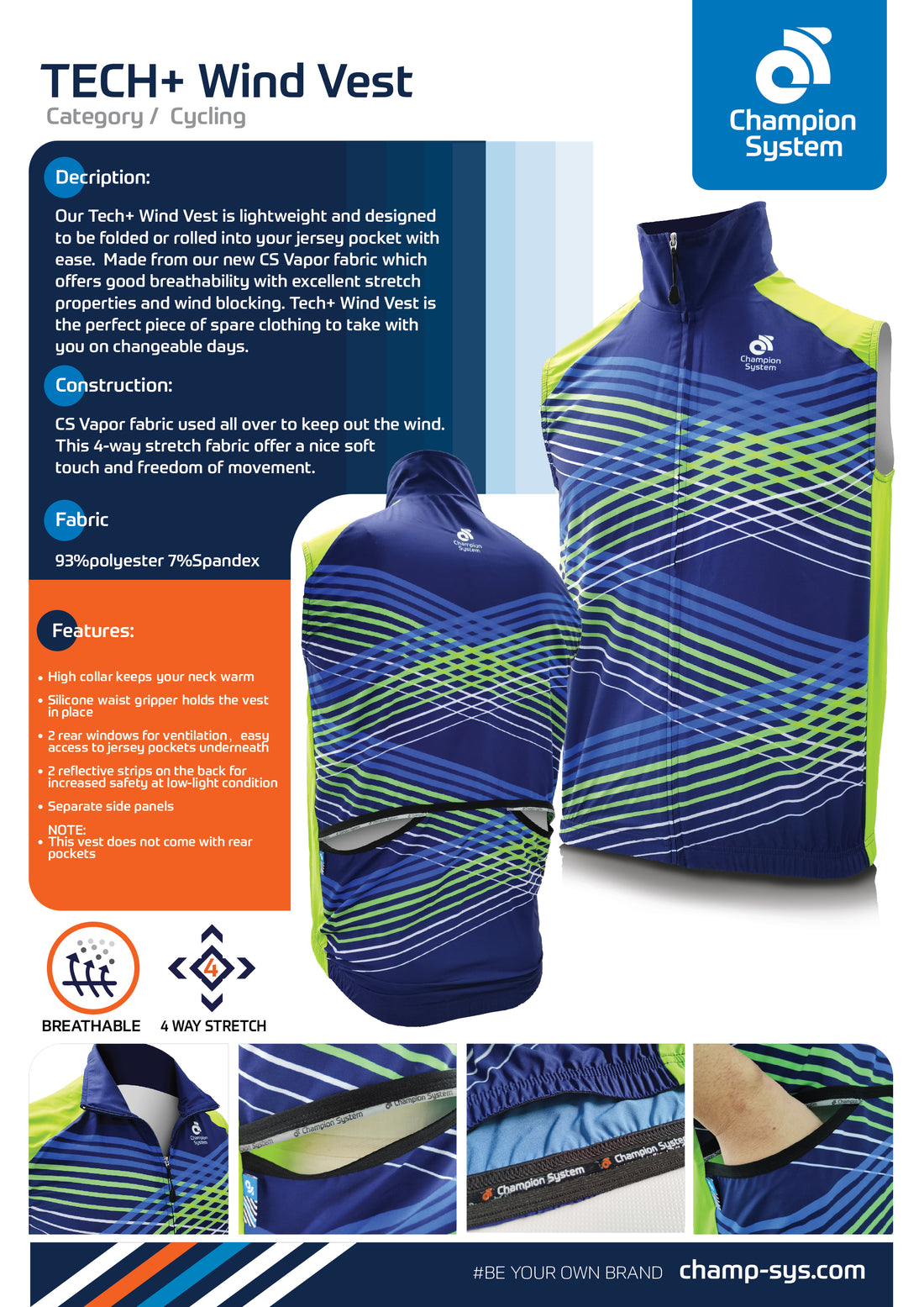 TECH+ WIND VEST