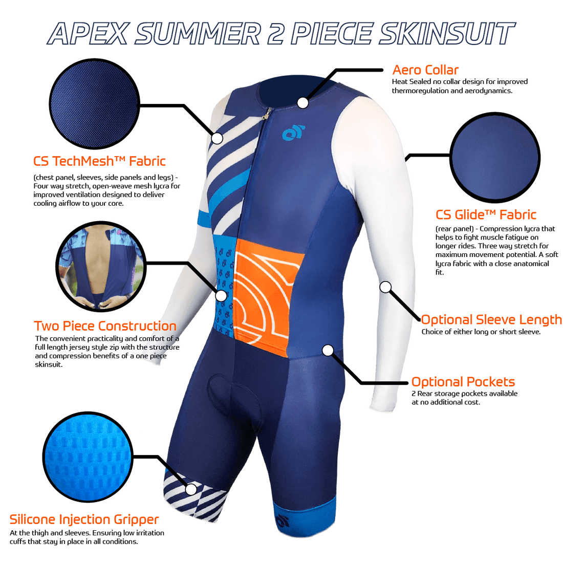 APEX Summer Skinsuit (cycling)