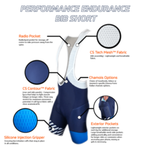 Women's PERFORMANCE Endurance Bib Shorts