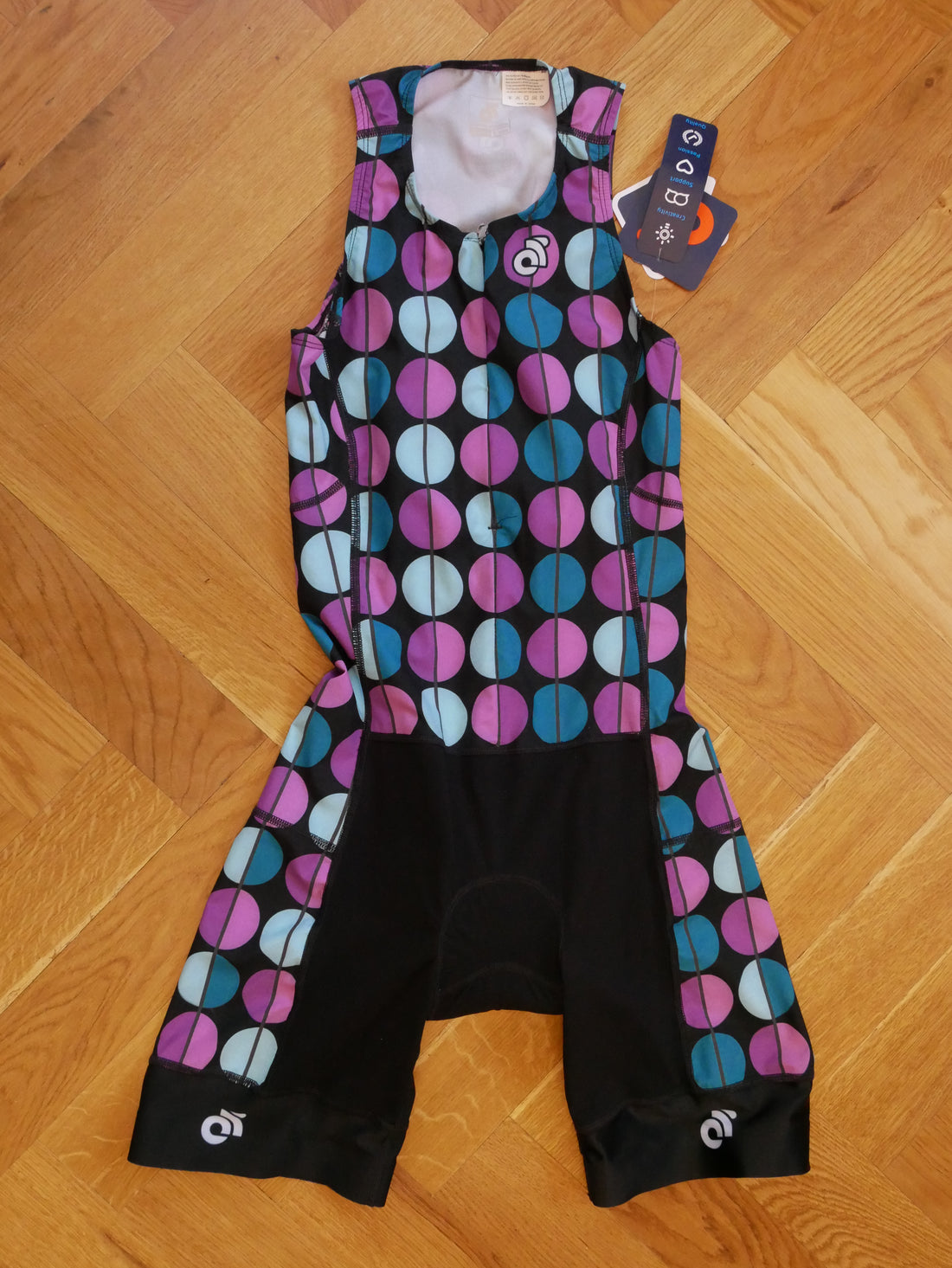 Apex Women Tri Suit         (purple-blue/front zipper)