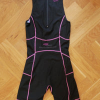 Apex Women Elite Tri Suit (black-pink/ back zipper)