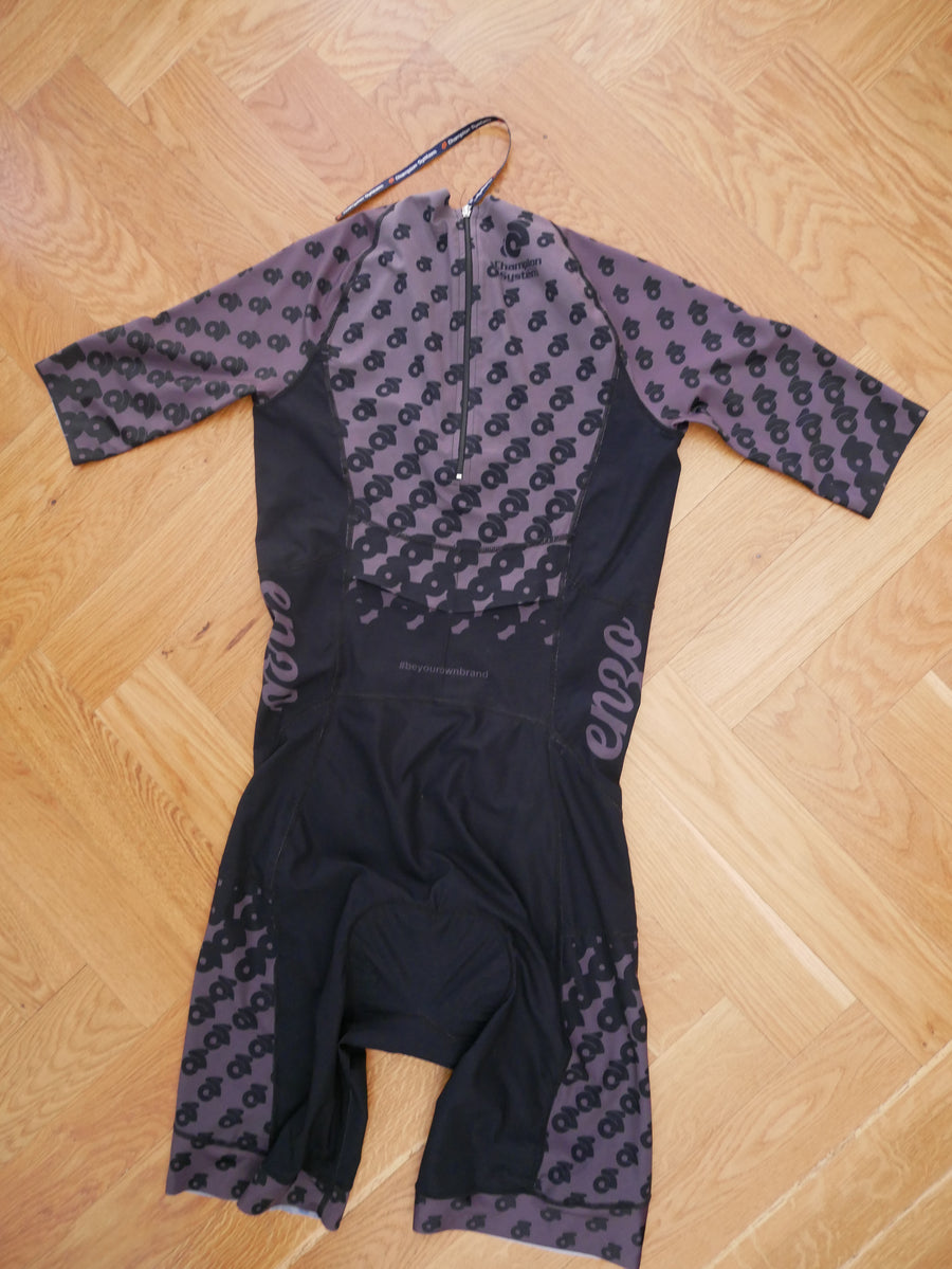 Apex Men Speedsuit (black-grey/ back zipper)